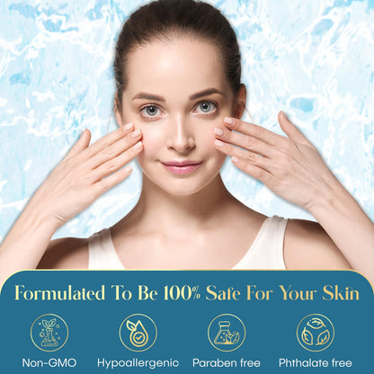 Hyaluronic & Collagen Wrinkle Reducing Facial Serum - Promotes Deep Hydration & Water Retention - Plumps, Smooths & Rejuvenates Compexion - Skin Care Made in Korea - 1.69 FL.OZ.
